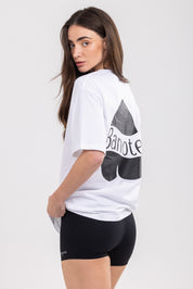 TEE-SHIRT COEUR BLANC