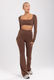 LEGGING CARLA FLAIRE MARRON