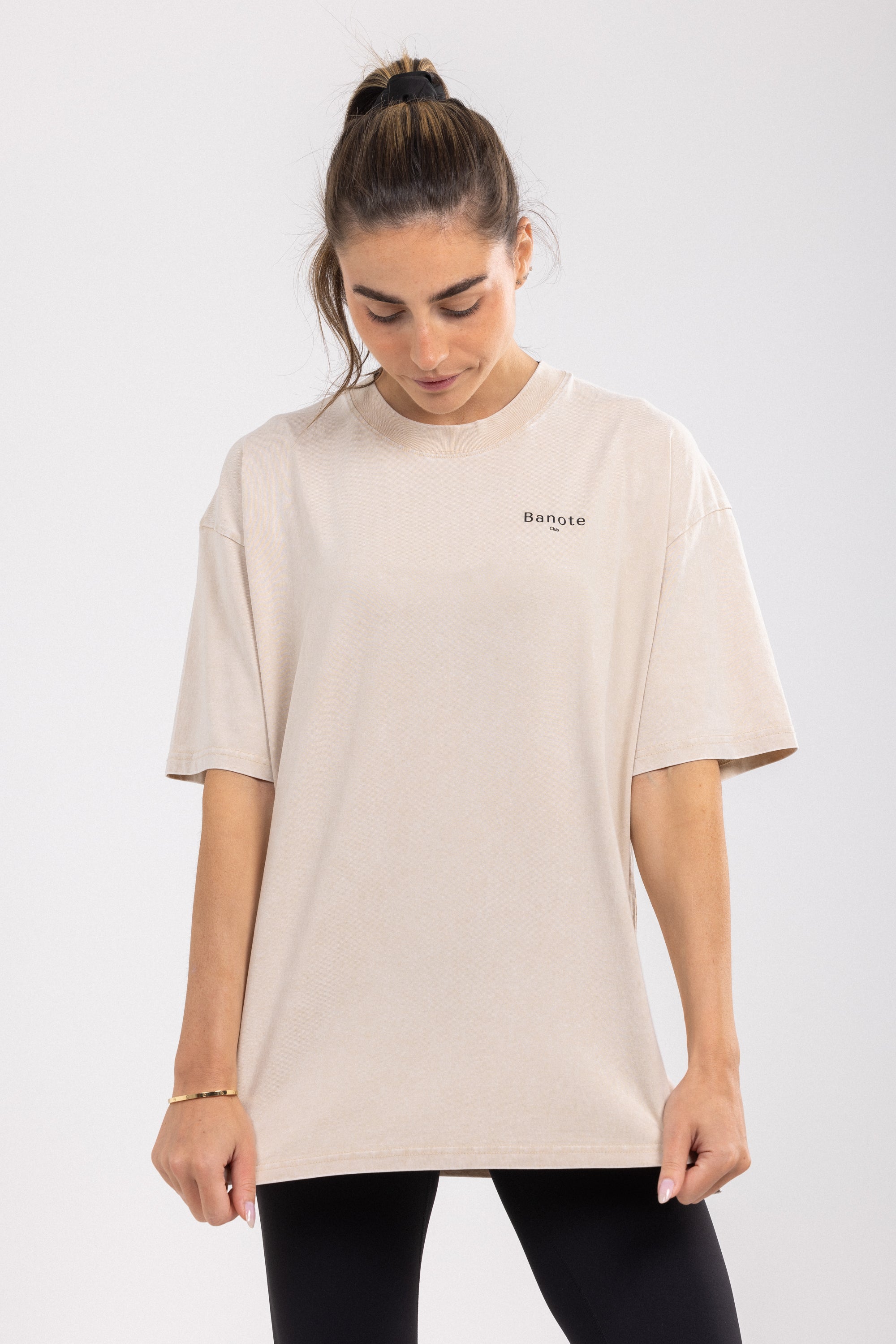 TEE-SHIRT COEUR BEIGE