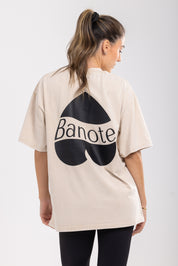 TEE-SHIRT COEUR BEIGE